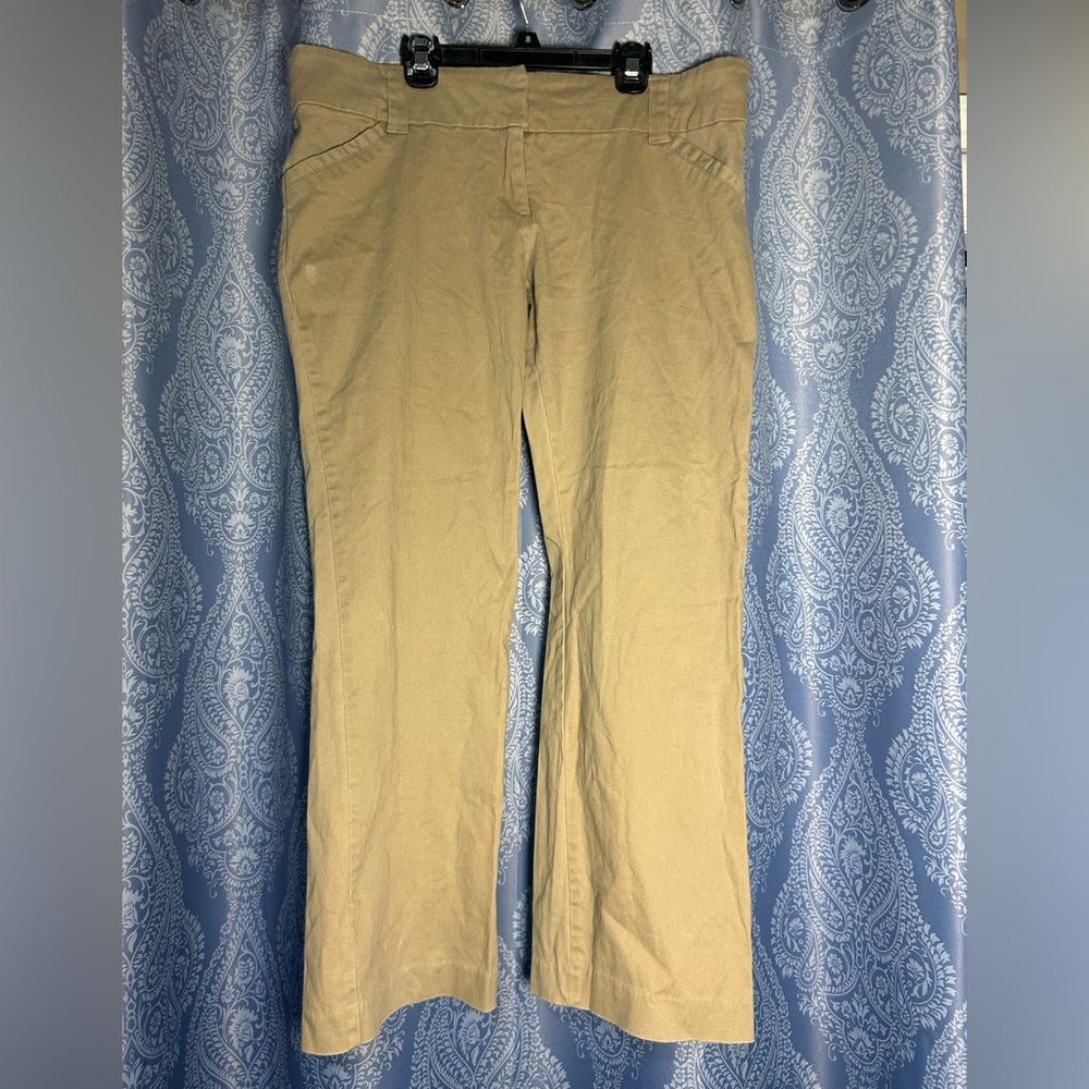 Khaki Flare Stretch Pants Size 14 – Workwear – Minor Flaw – Priced to Sell